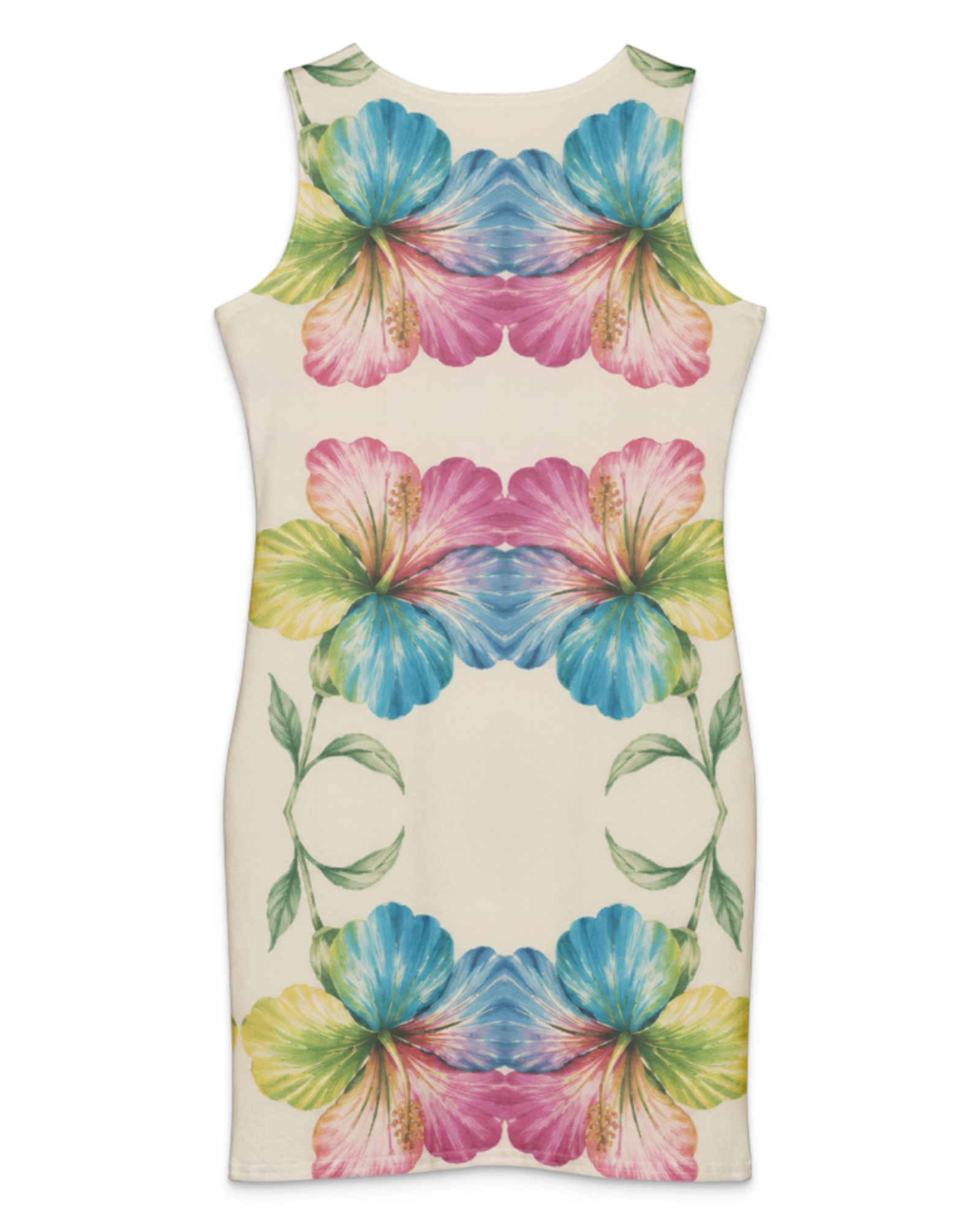 Flower Reflection Bodycon Dress
