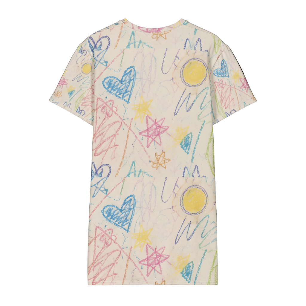 Scribble T-Shirt Dress